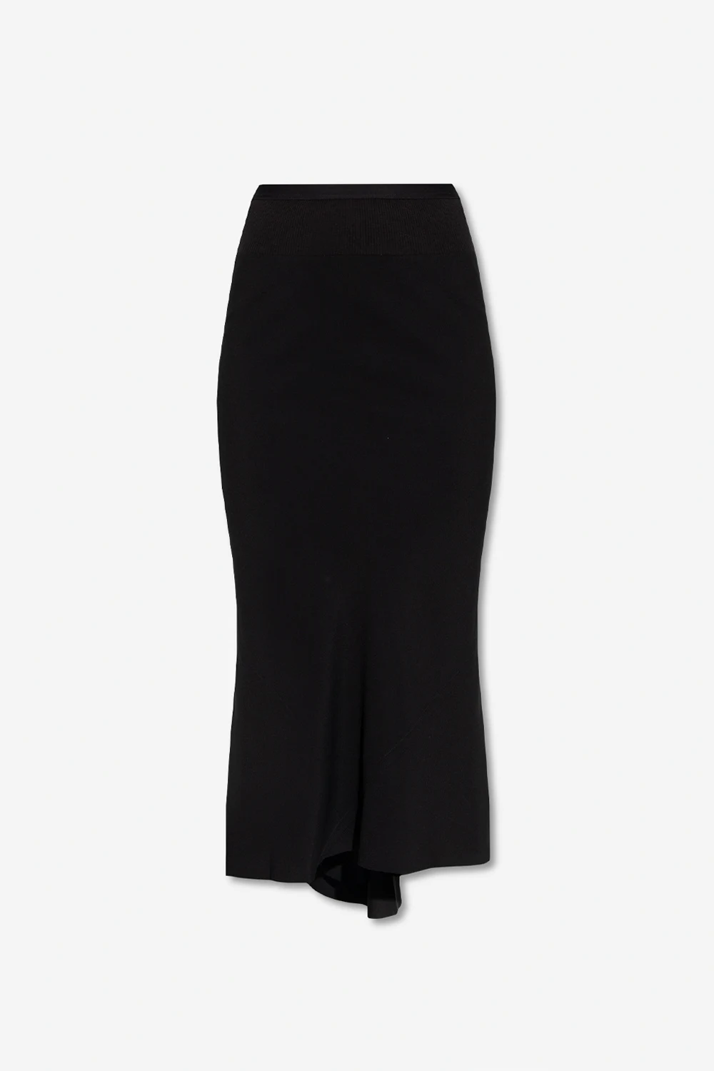 Skirt with asymmetric trim