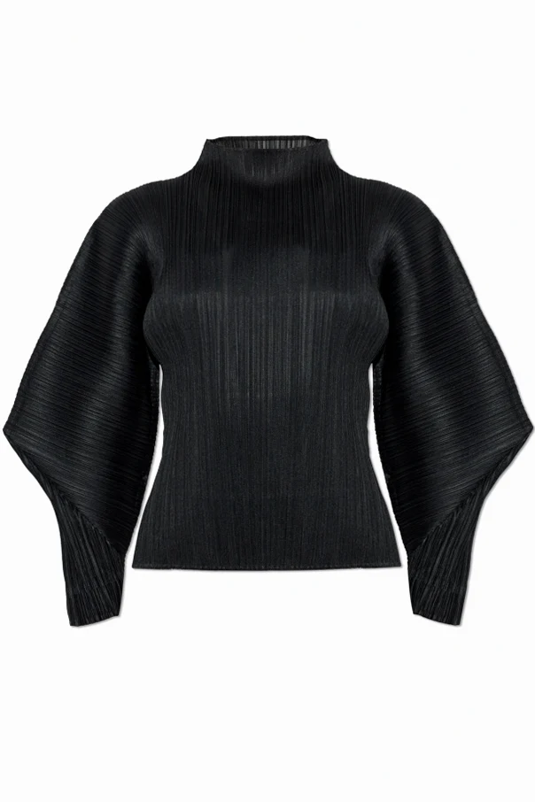 FIOLETOWY Plisowany top