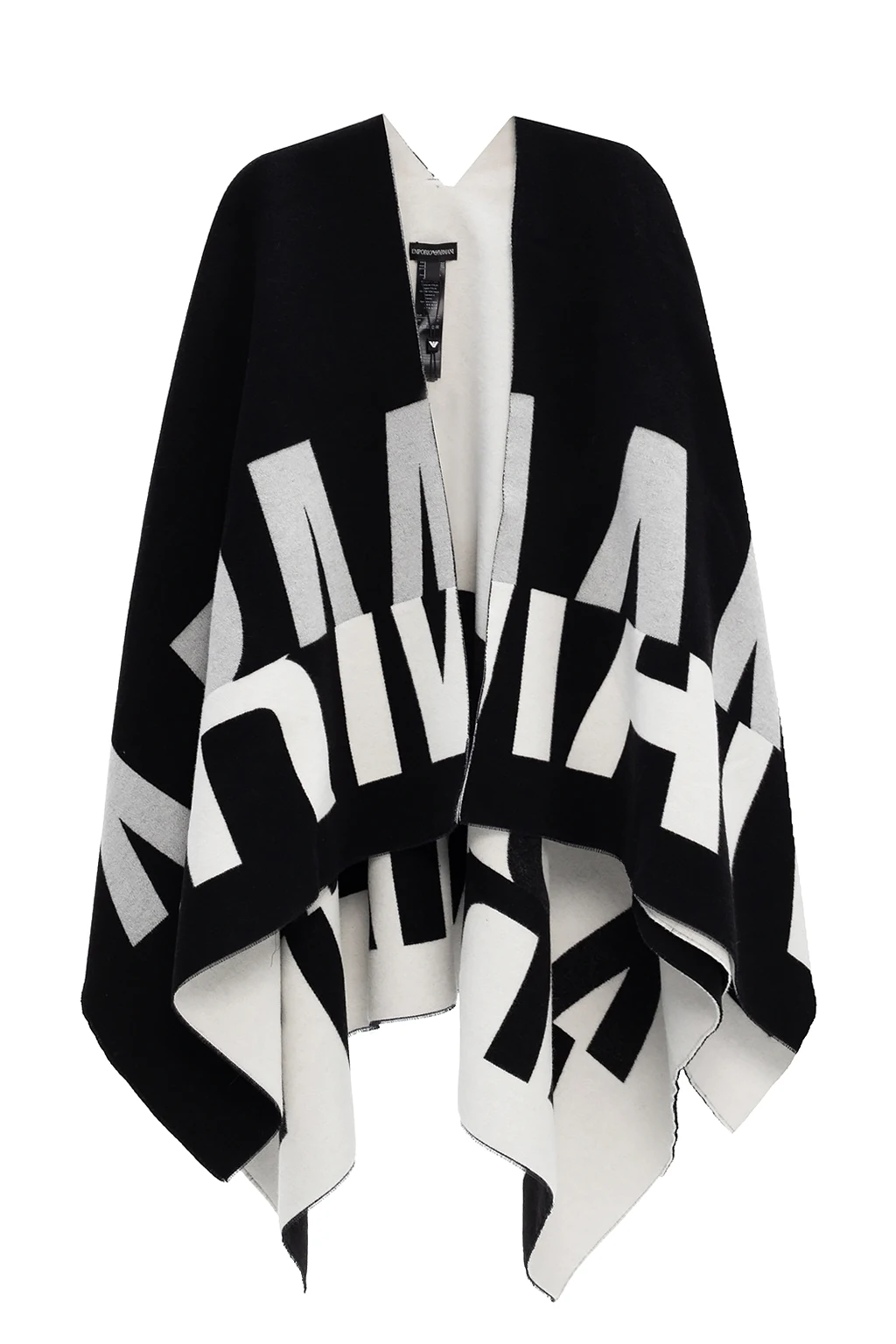 BLACK Poncho with logo