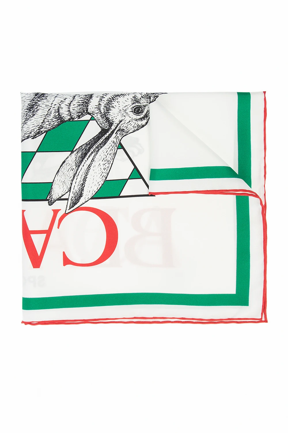Silk scarf with logo