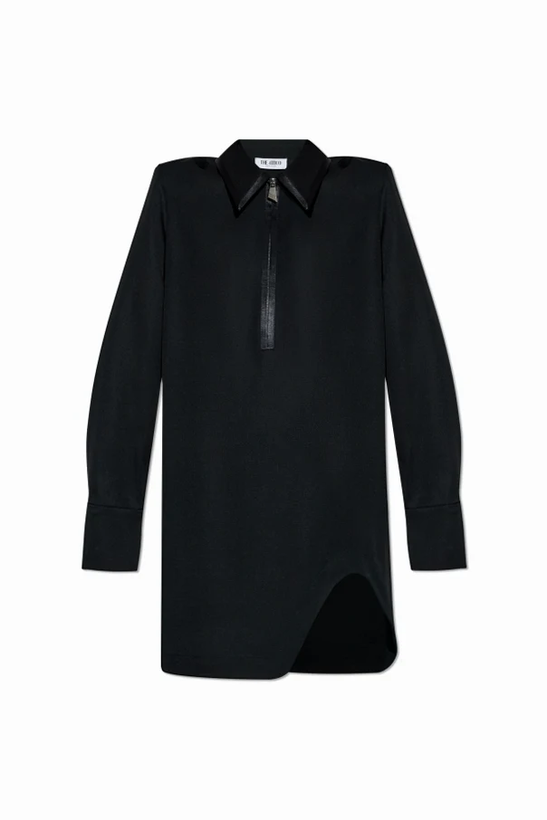 SCHWARZ Kleid mit Kragen