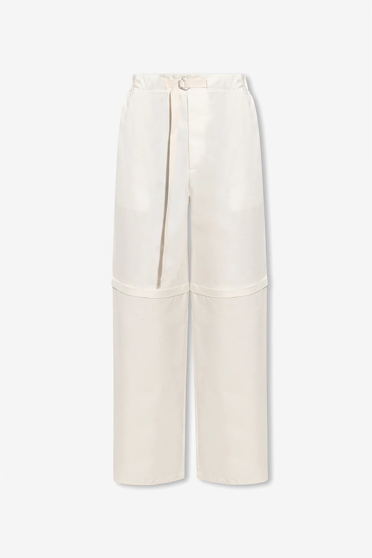 Trousers with detachable legs