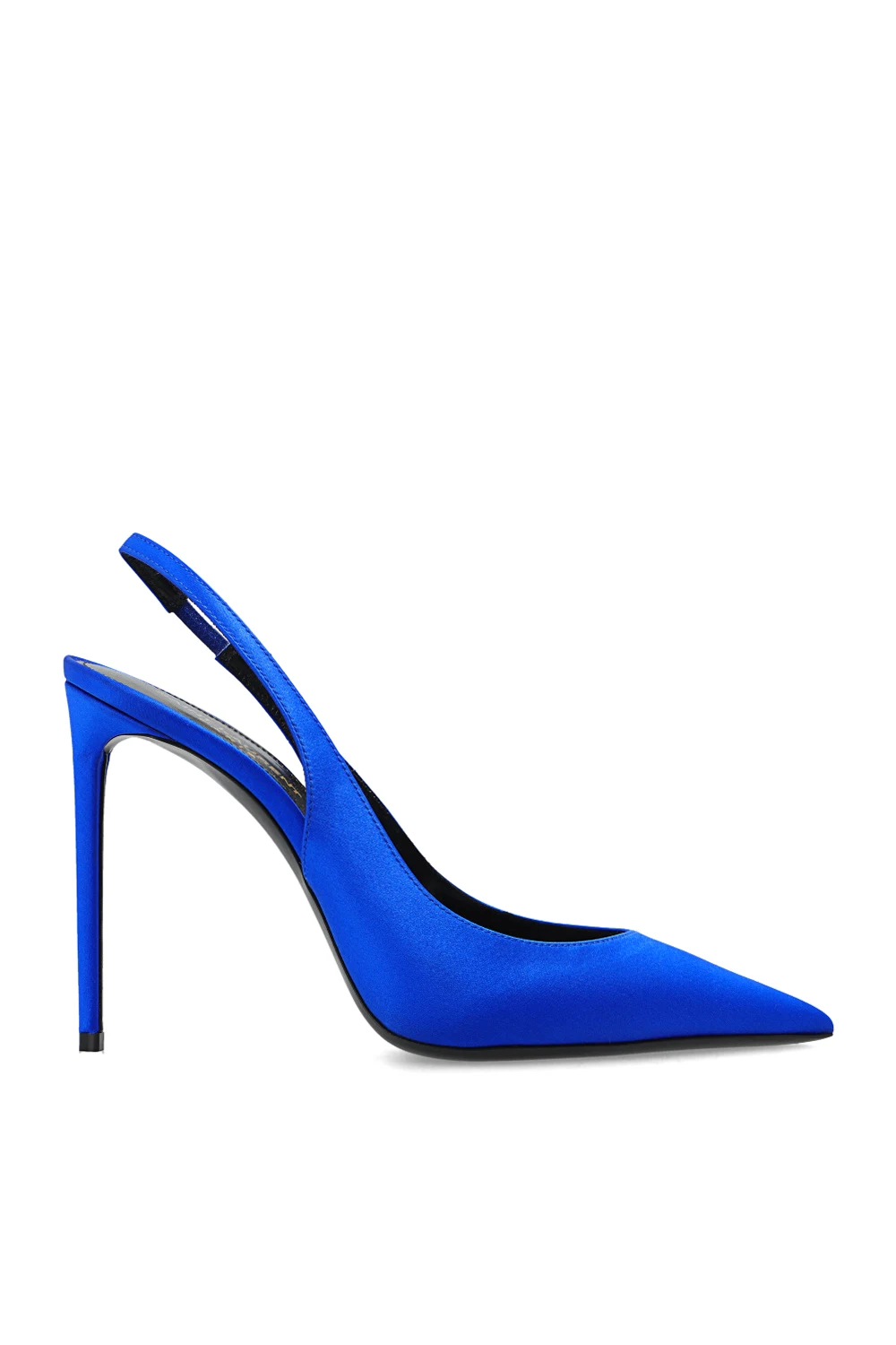 Satin sling-back pumps