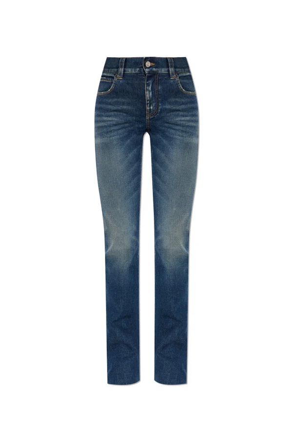 MARINEBLAU Jeans mit ausgestelltem Bein