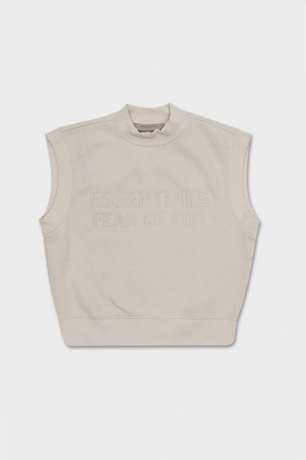cream Vest with logo