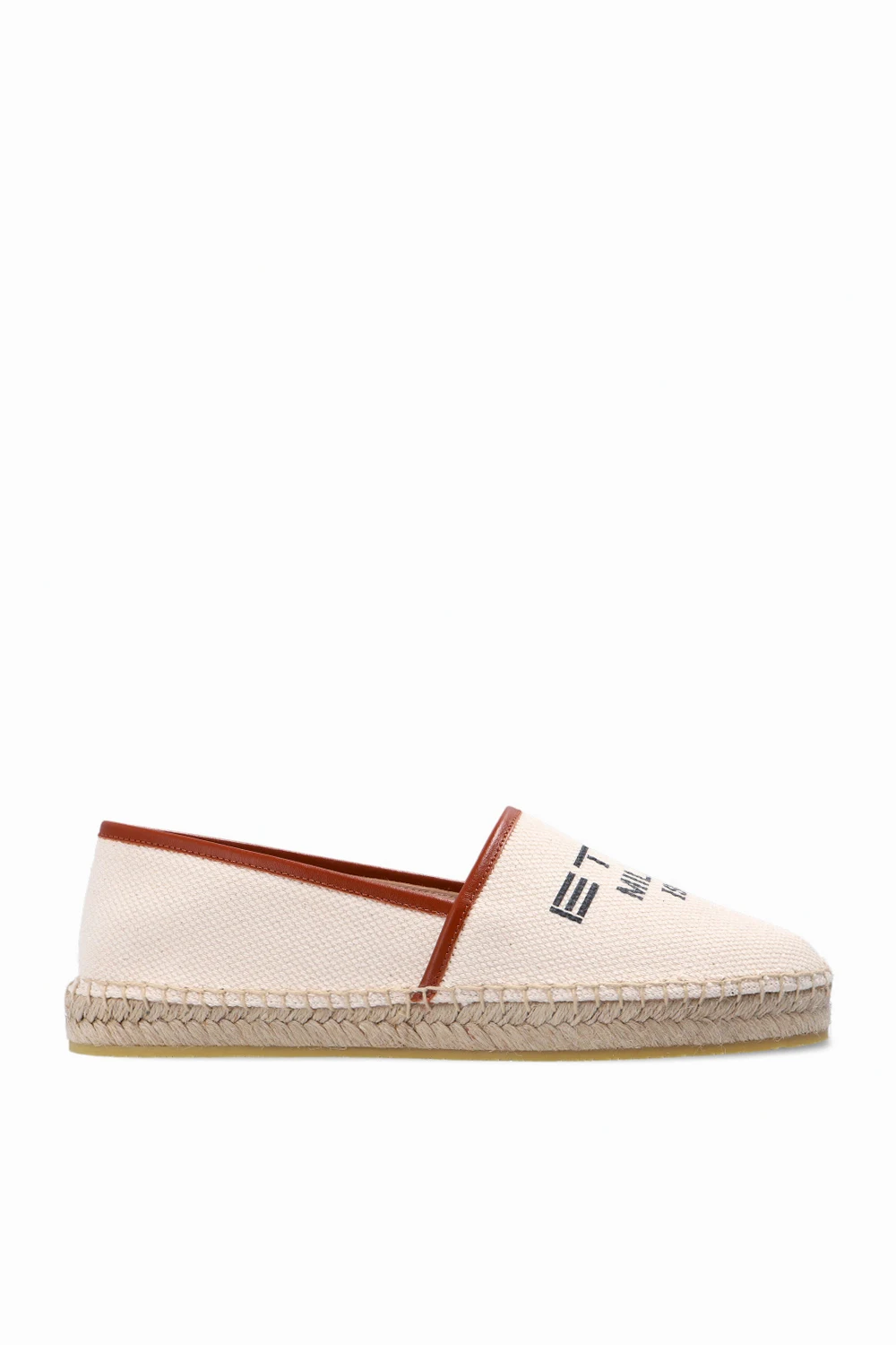 cream Espadrilles with logo