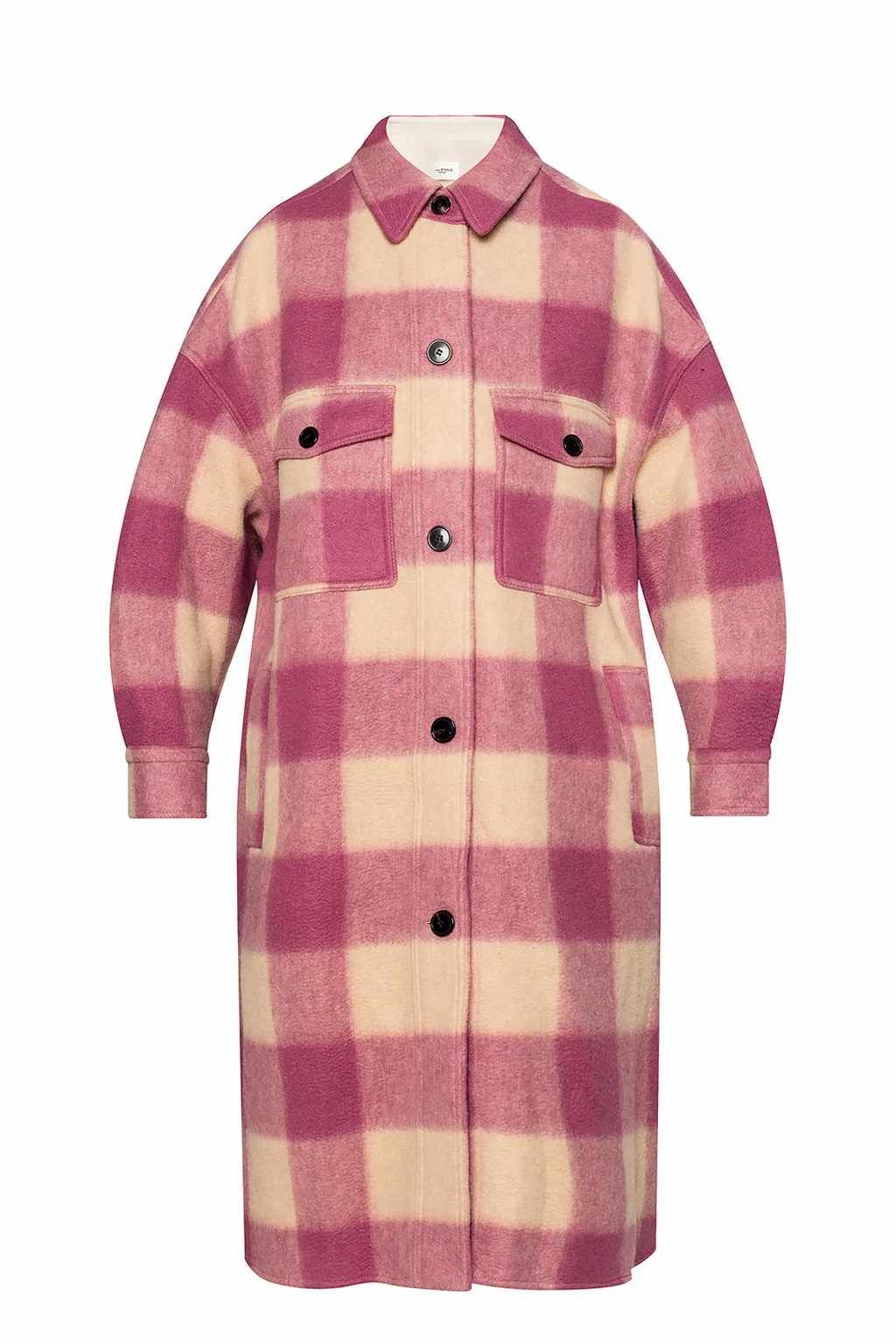 Checked coat