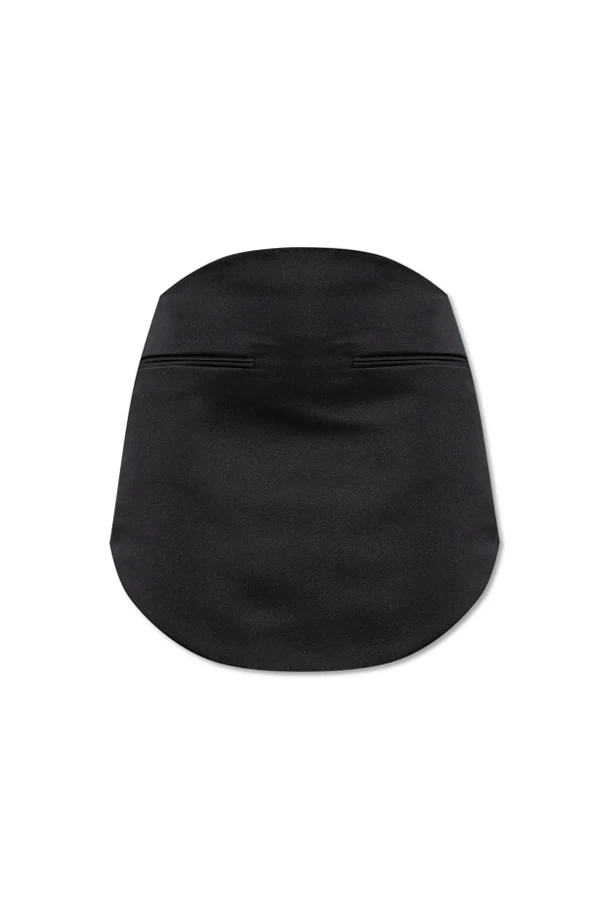 SCHWARZ Rock mit Taschen