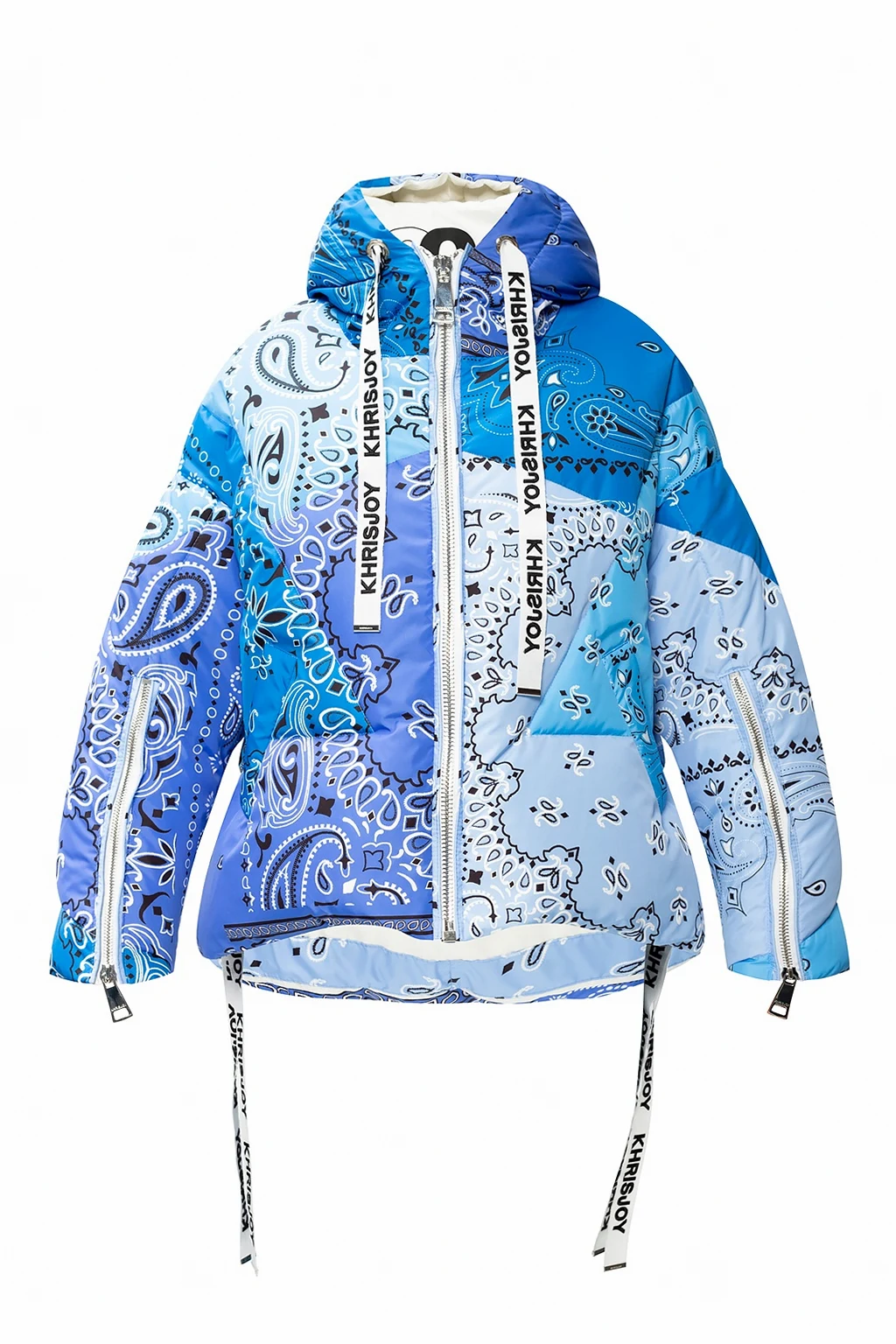 Down jacket with logo