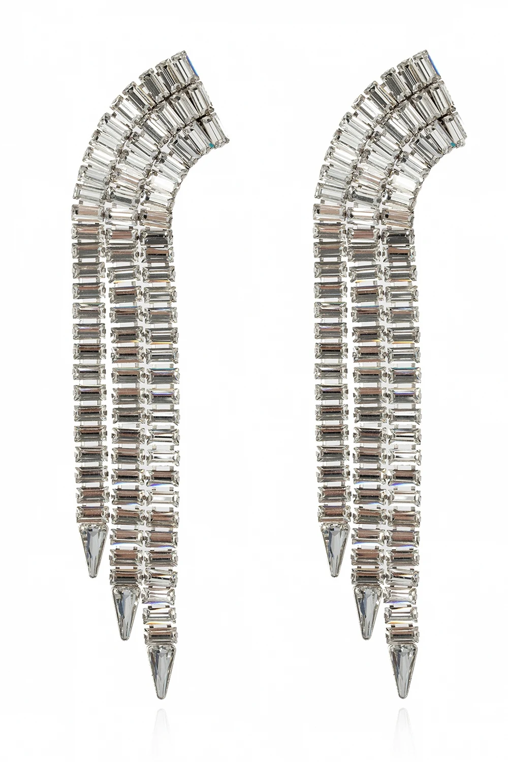 Long clip-on earrings