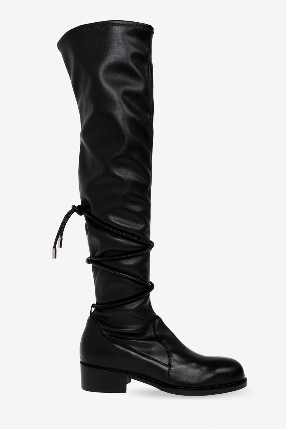 BLACK ‘Alpina’ leather boots