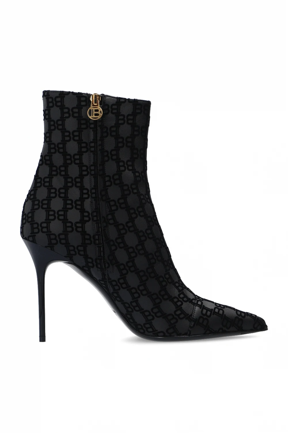 Stiletto ankle boots with logo