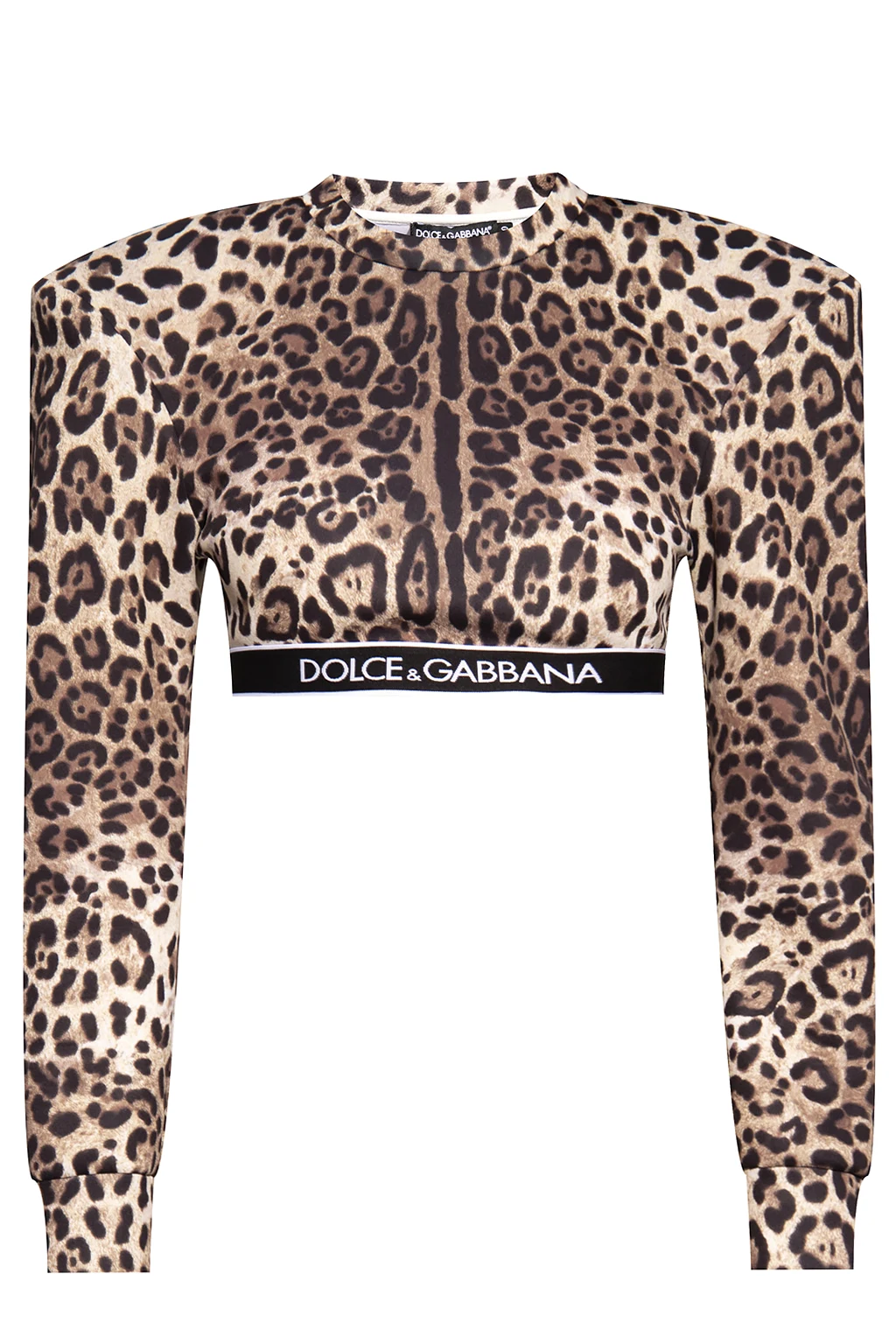 BROWN Cropped top with logo