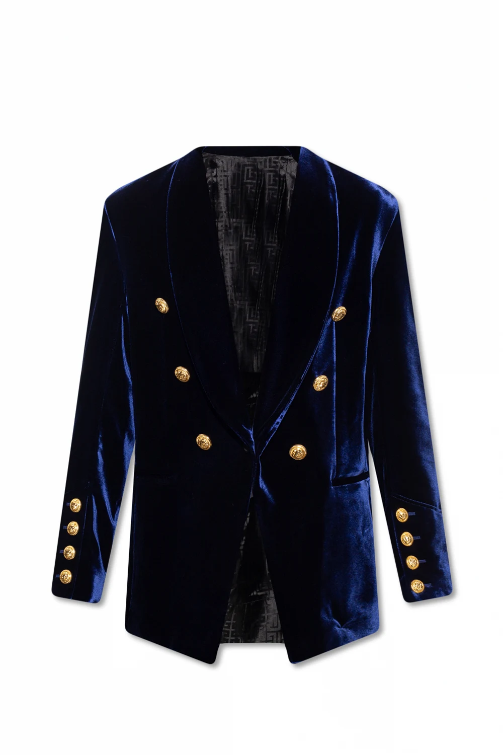 NAVY BLUE Velvet blazer