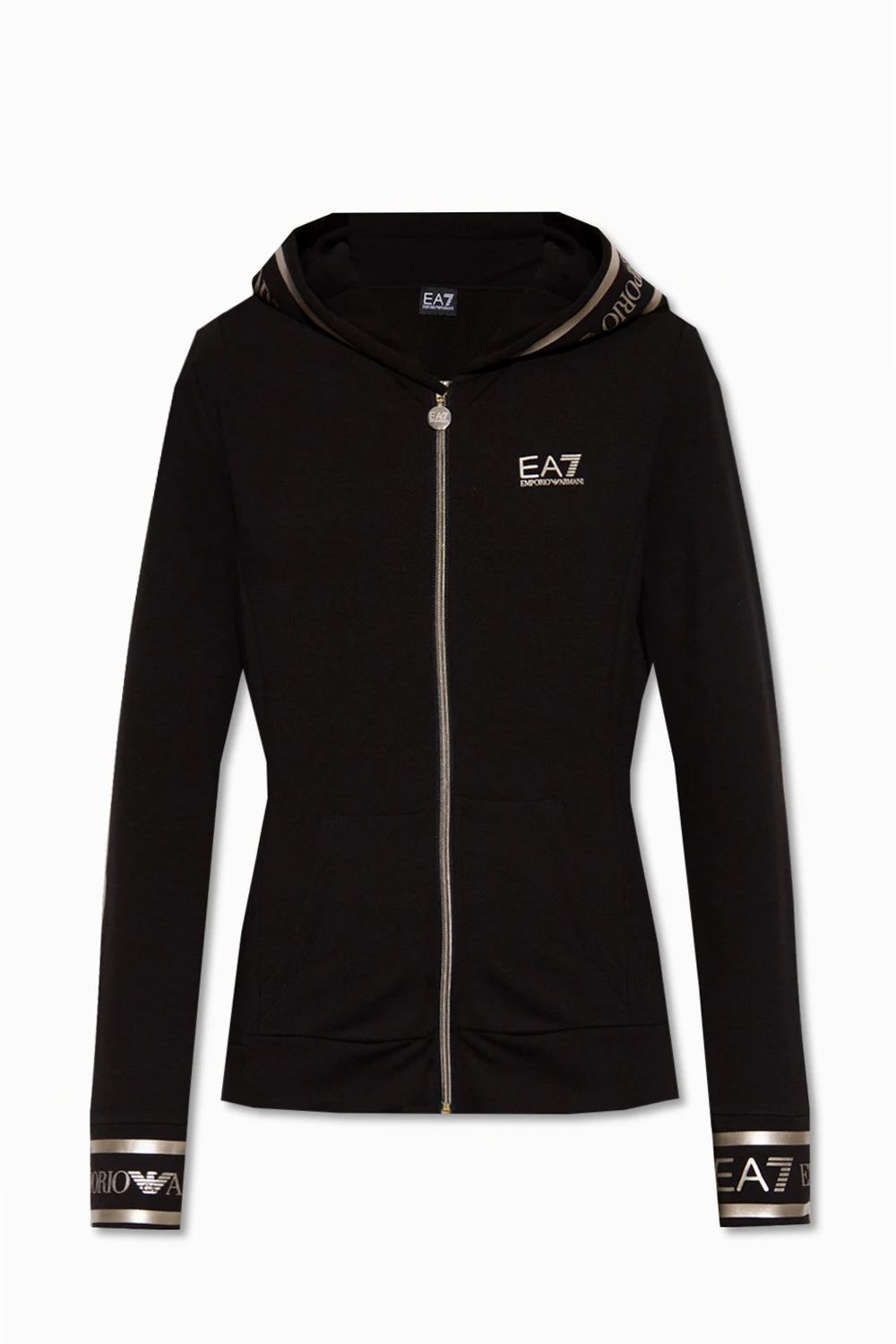 BLACK Printed hoodie