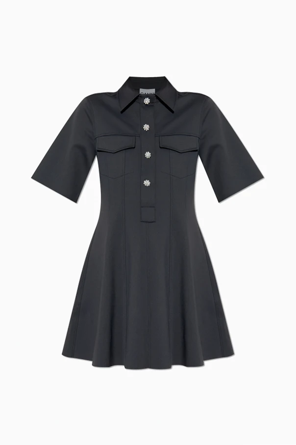 SCHWARZ Kleid mit Taschen
