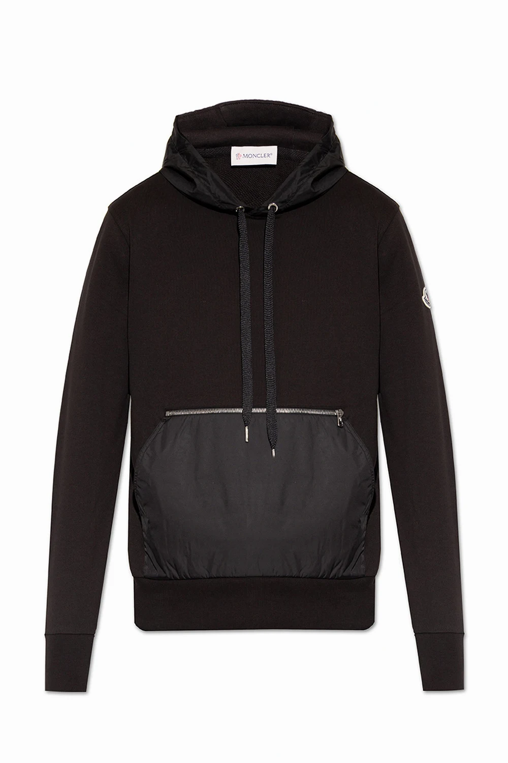 Hoodie with logo patch