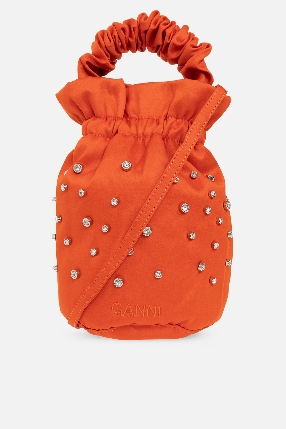 Satin shoulder bag