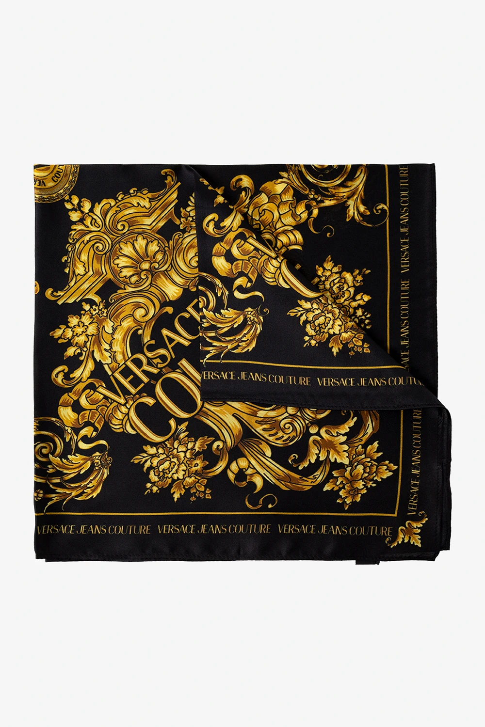 BLACK Silk scarf