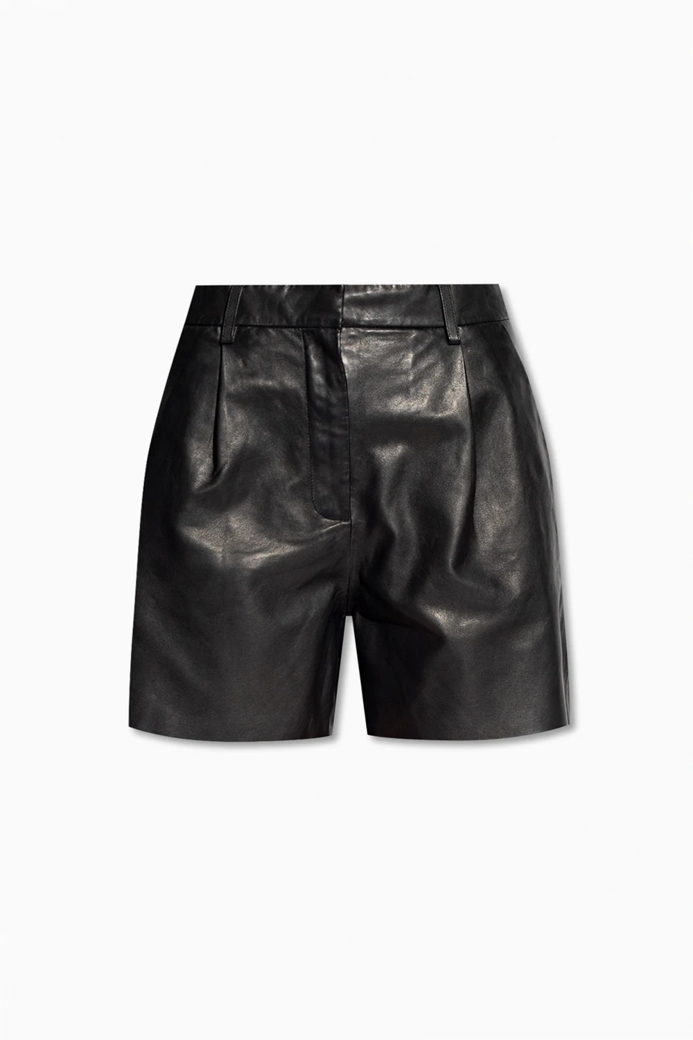 BLACK ‘Nara’ leather shorts