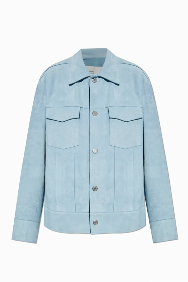 light blue Leather jacket