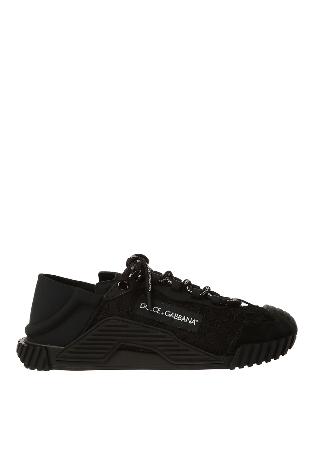 BLACK ‘NS1’ sneakers with logo