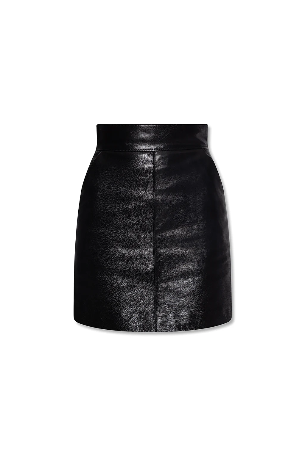 BLACK Leather skirt