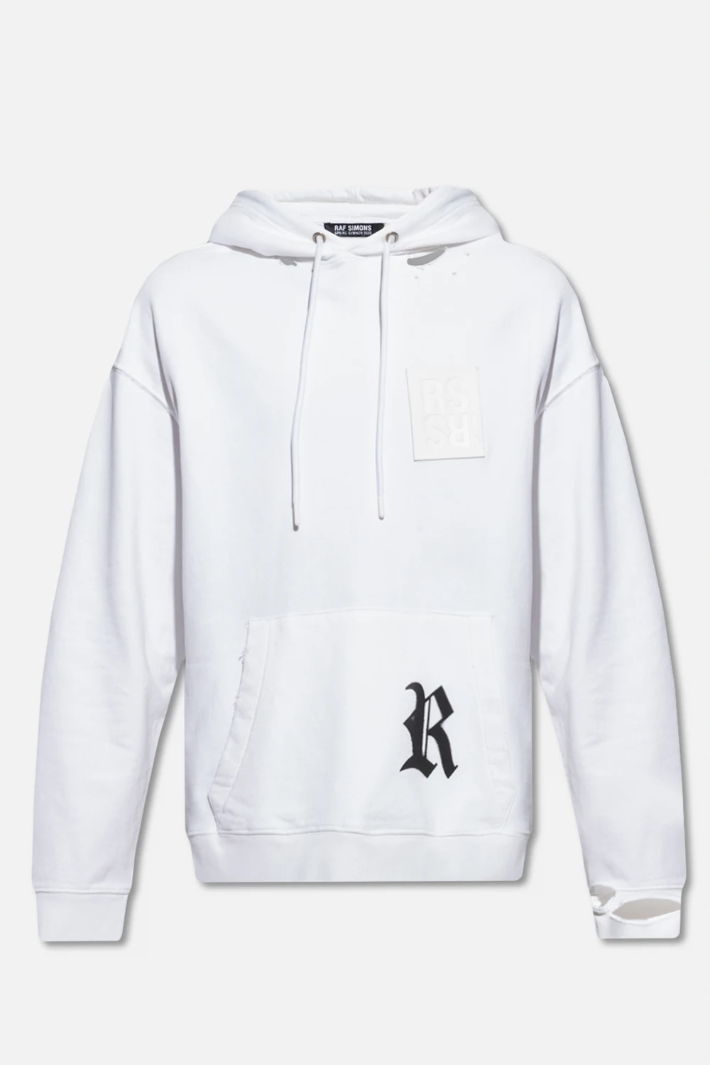 Hoodie with vintage effect