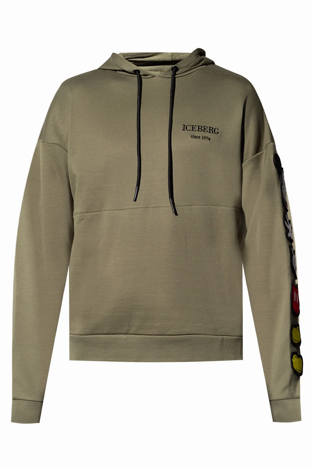 GREEN Hoodie with Mickey Mouse motif
