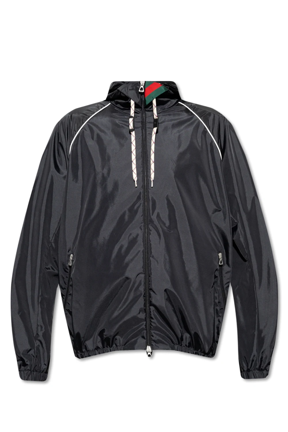Hooded track jacket