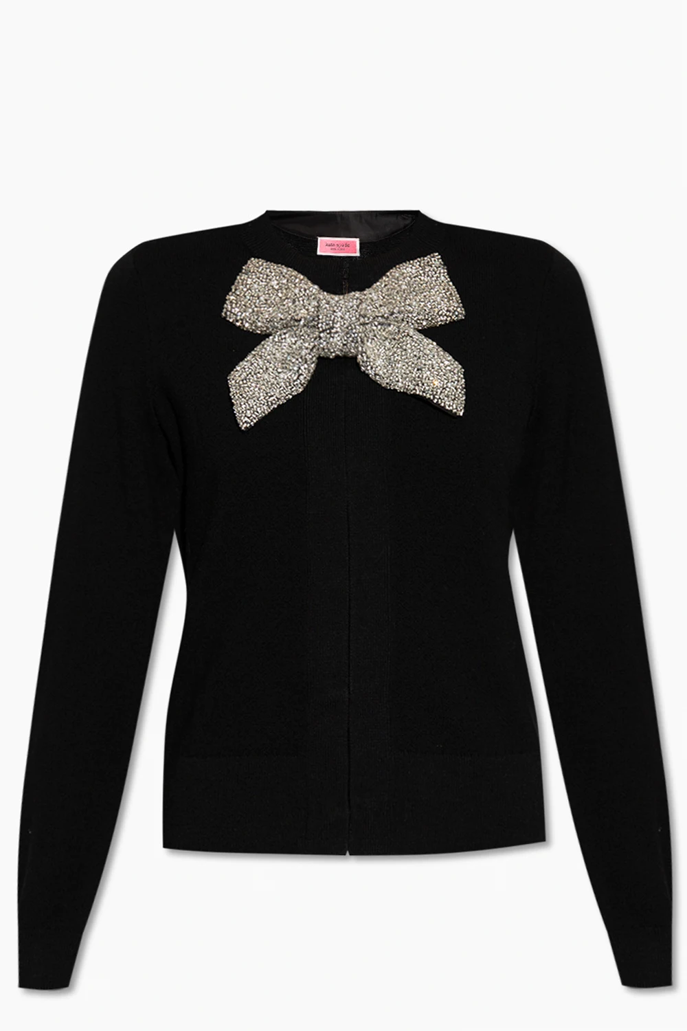BLACK Cardigan with bow