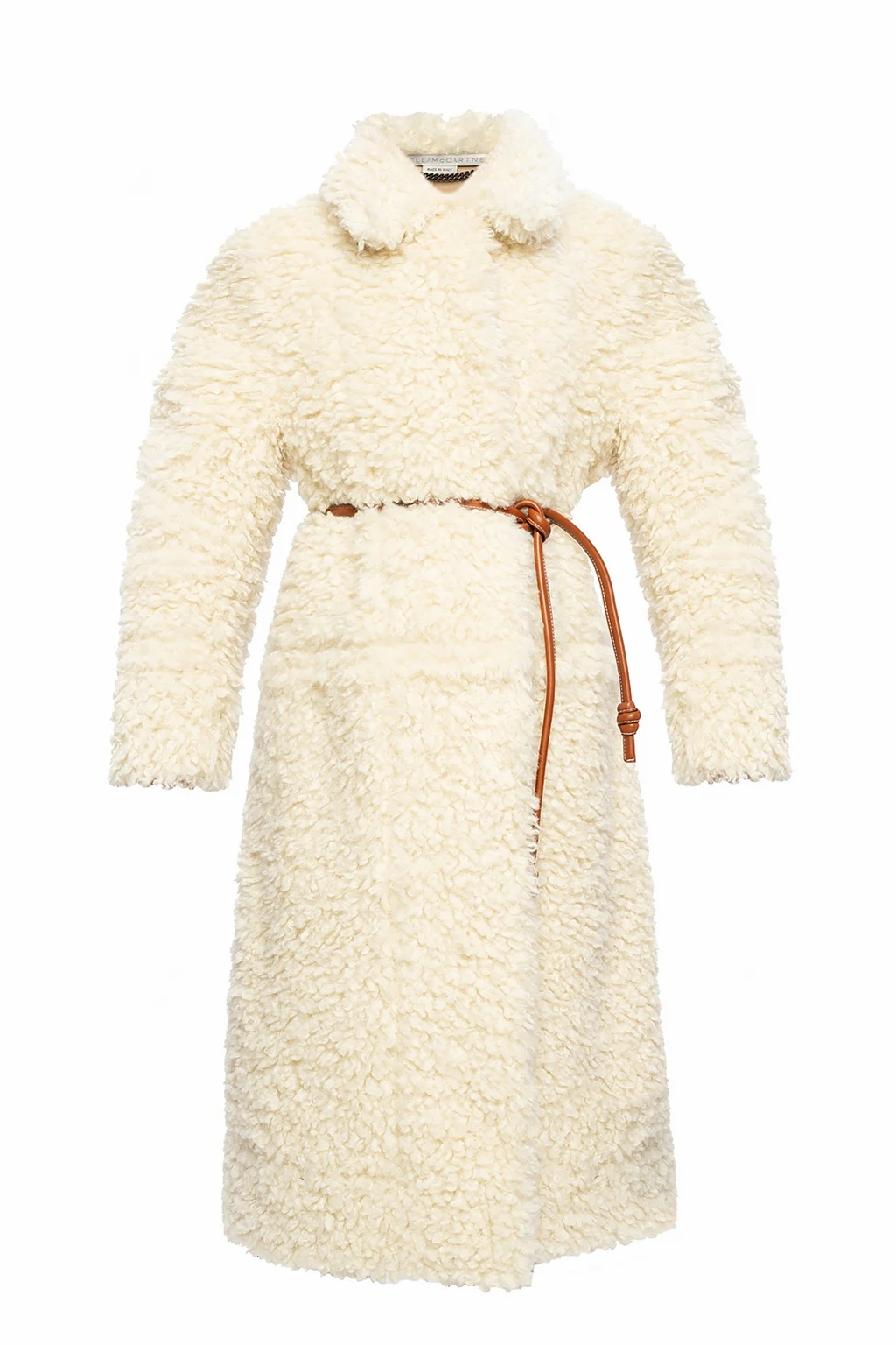cream Faux fur coat