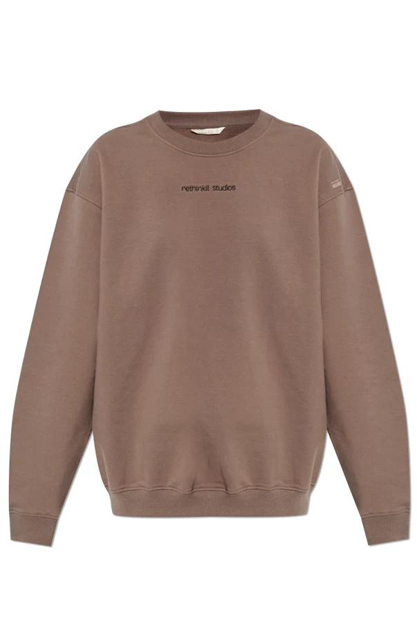 BROWN Sweatshirt with embroidered logo