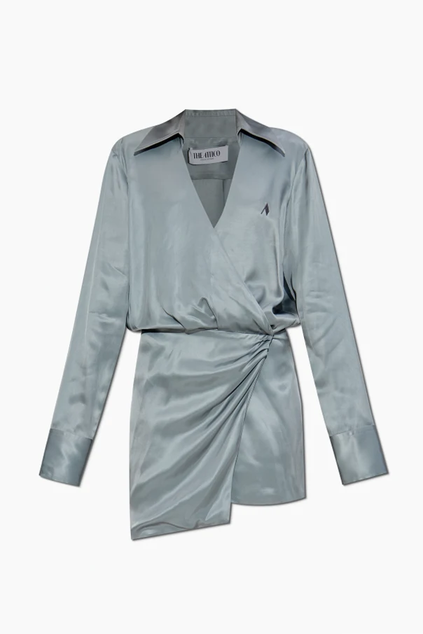HELLBLAU Kleid mit langen Ärmeln