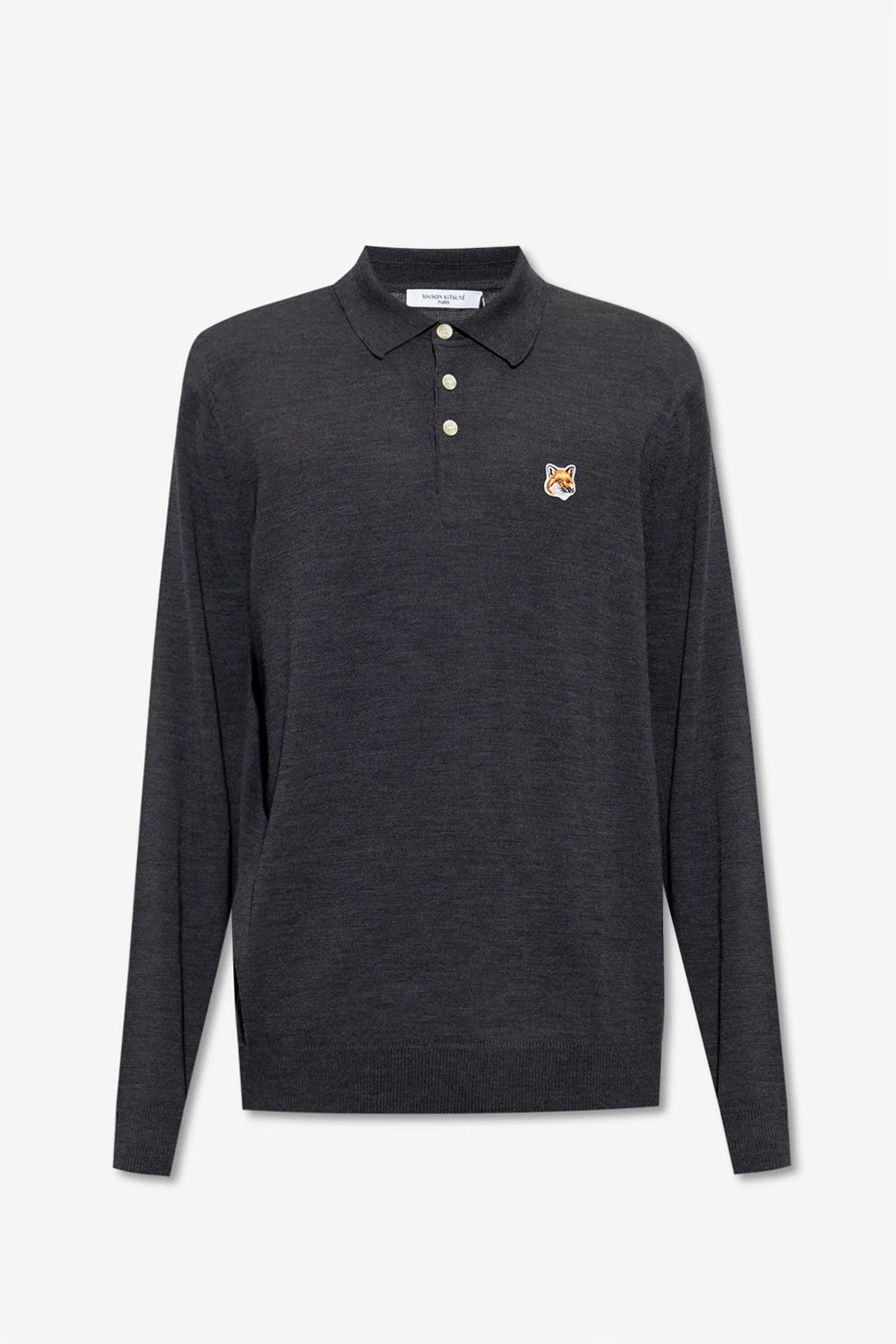 Polo shirt with long sleeves