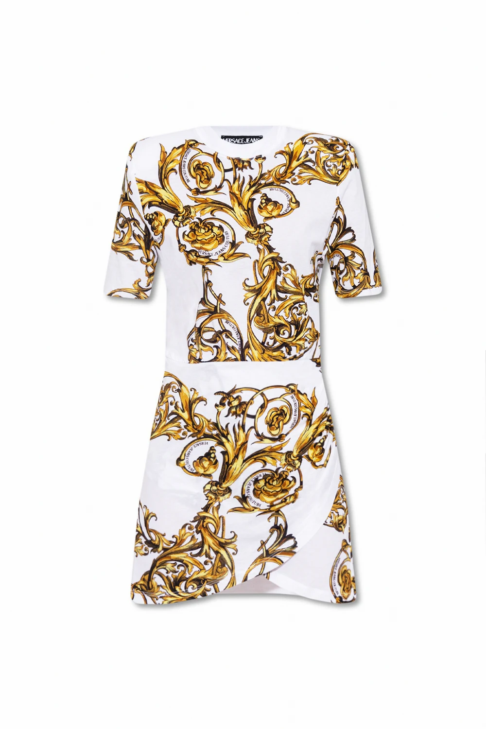 WHITE Dress with logo