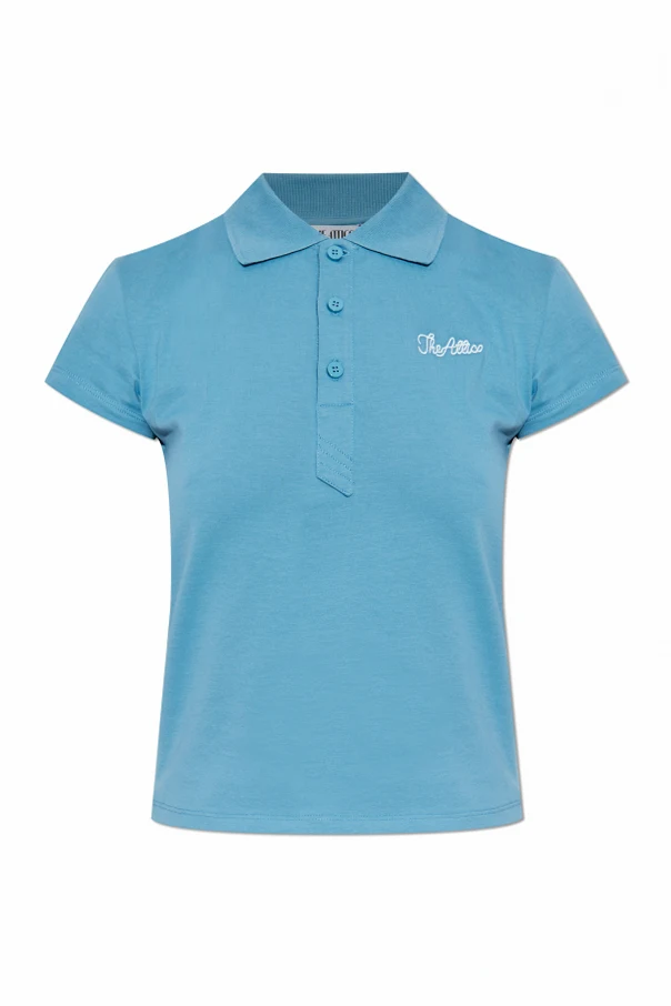BLAU Polo mit Logo