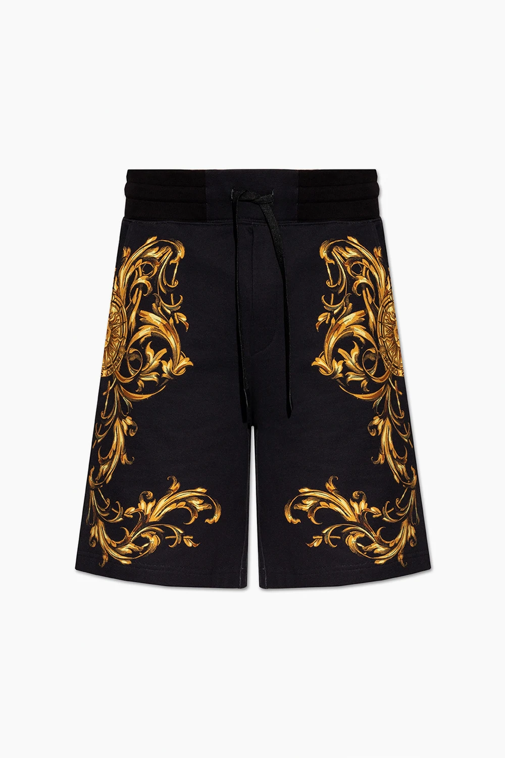 BLACK Patterned shorts