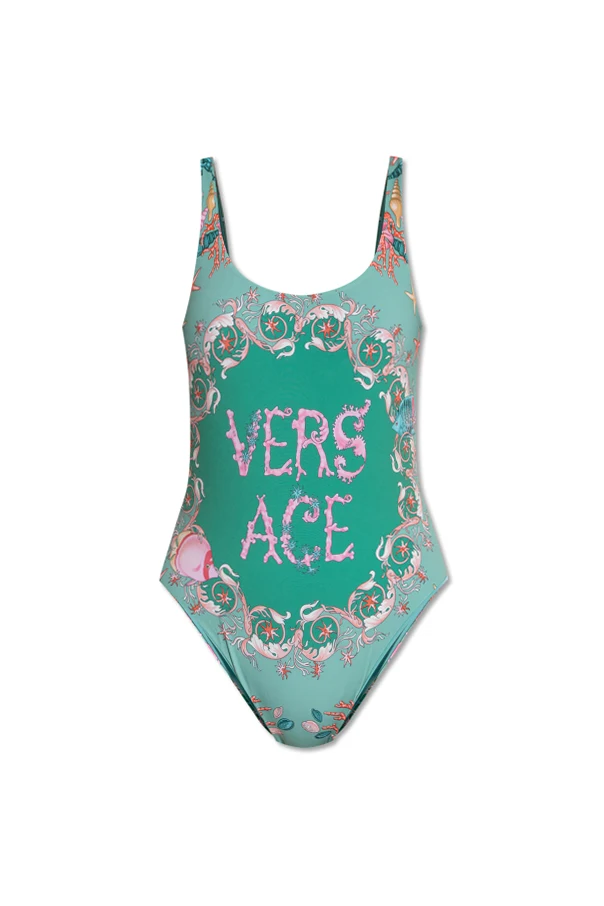 ZIELONY Jednoczęściowy kostium kąpielowy