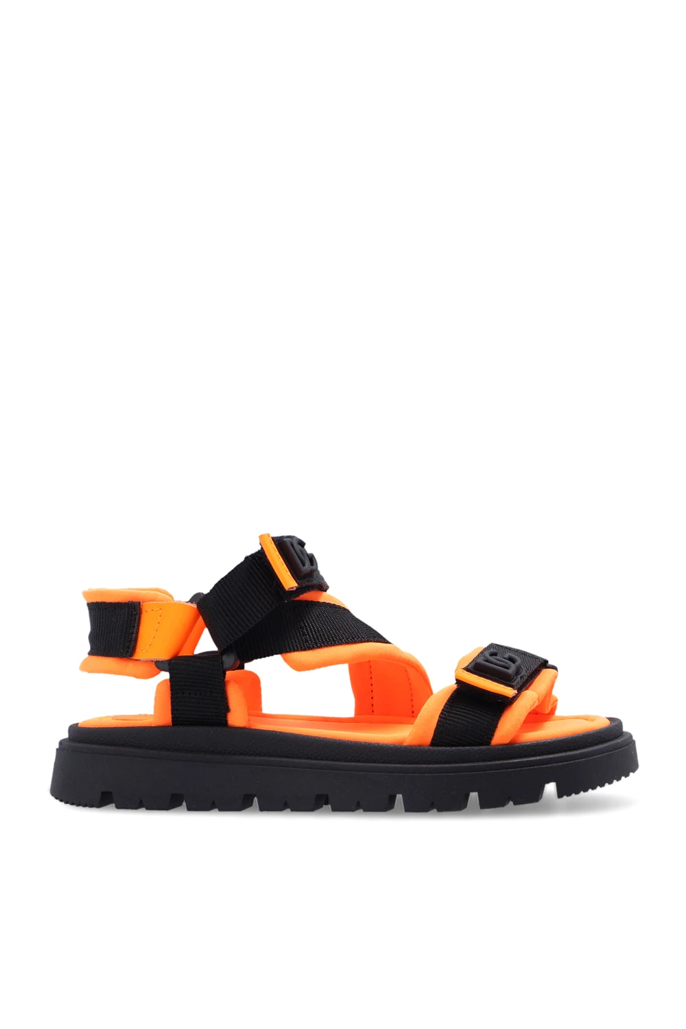 ORANGE Sandals with logo