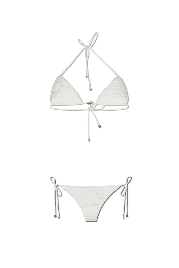 BIAŁY  Dwustronny kostium kąpielowy