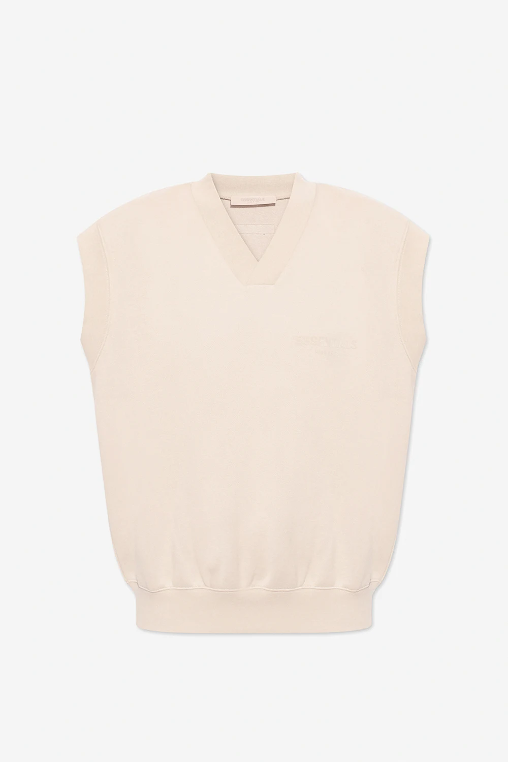 cream Vest with logo