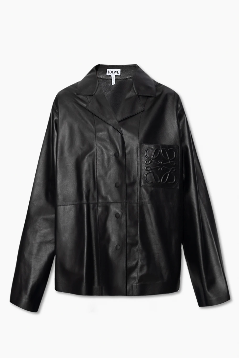 'Anagram' leather shirt