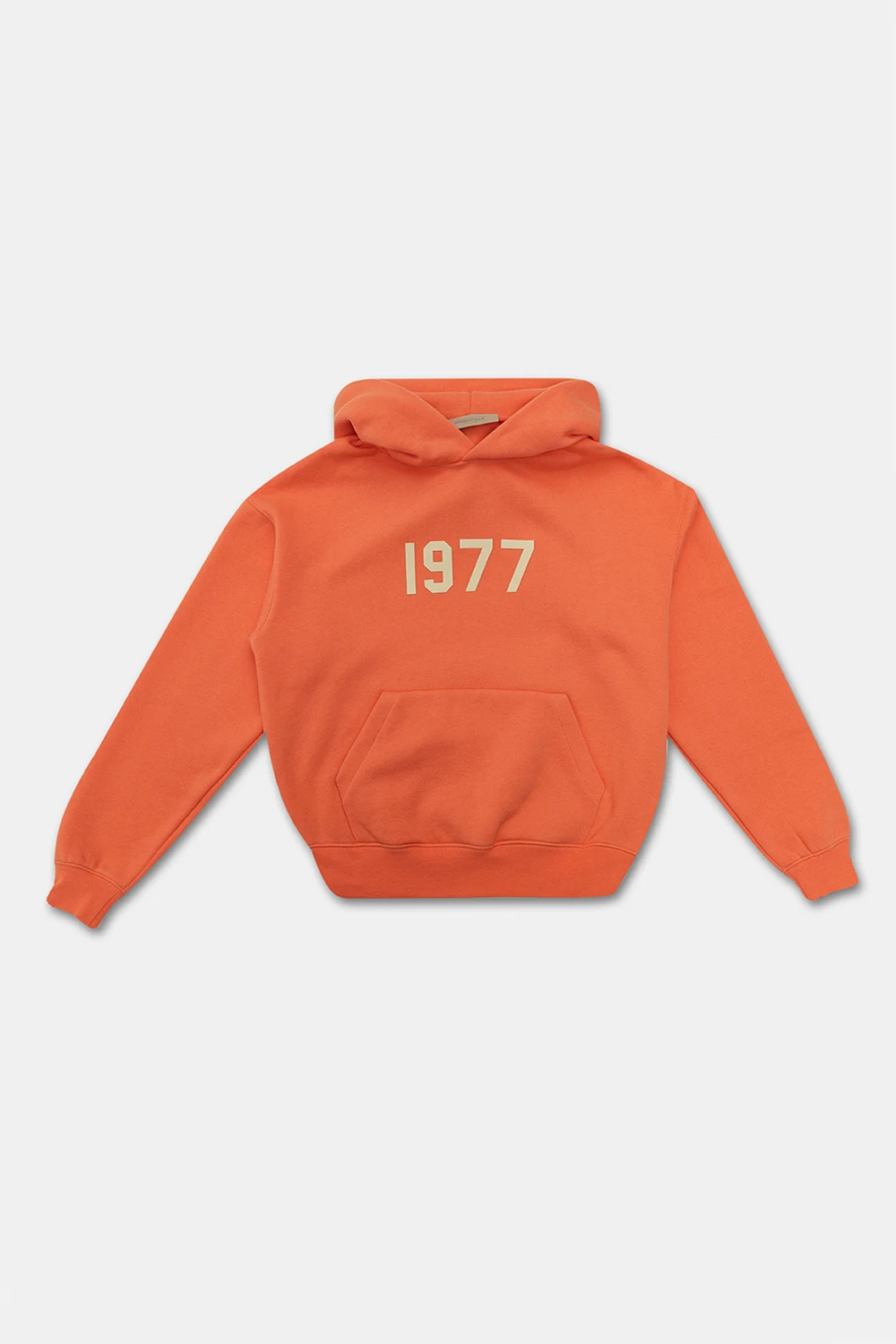 ORANGE Hoodie with logo pattern