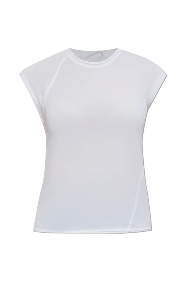 WEISS T-Shirt mit rohem Abschluss
