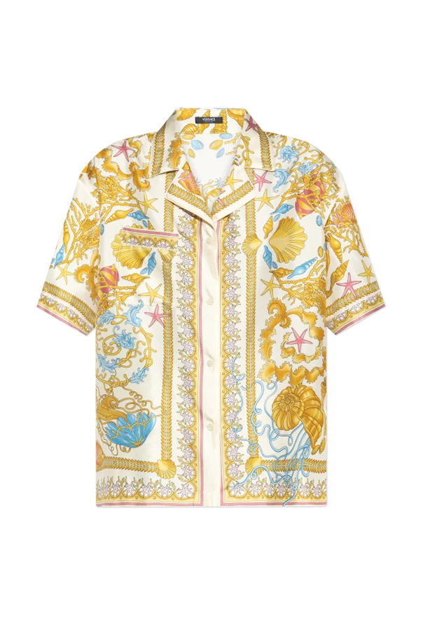 ŻÓŁTY Jedwabna koszula