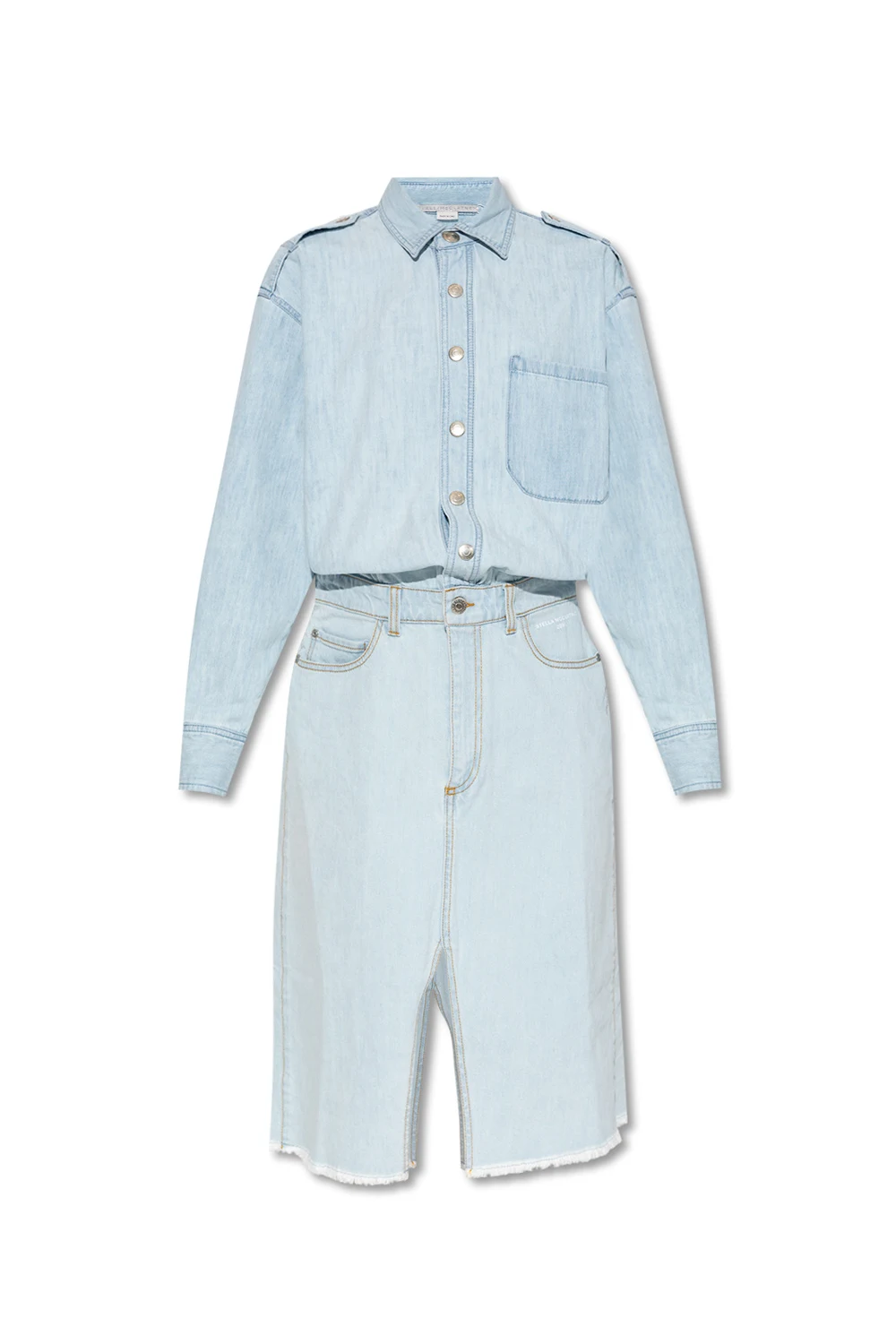 light blue Denim dress