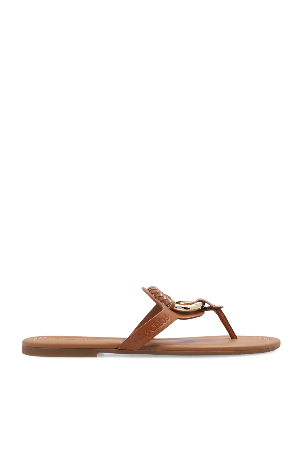 ‘Hana’ leather slides