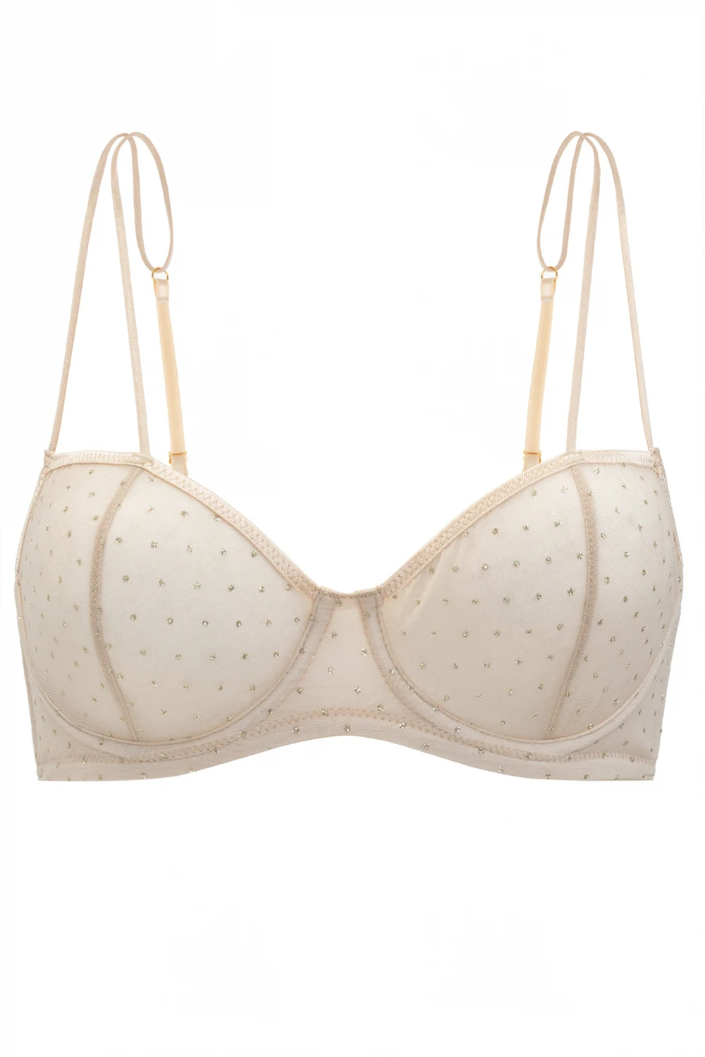 cream ‘Flamme’ bra