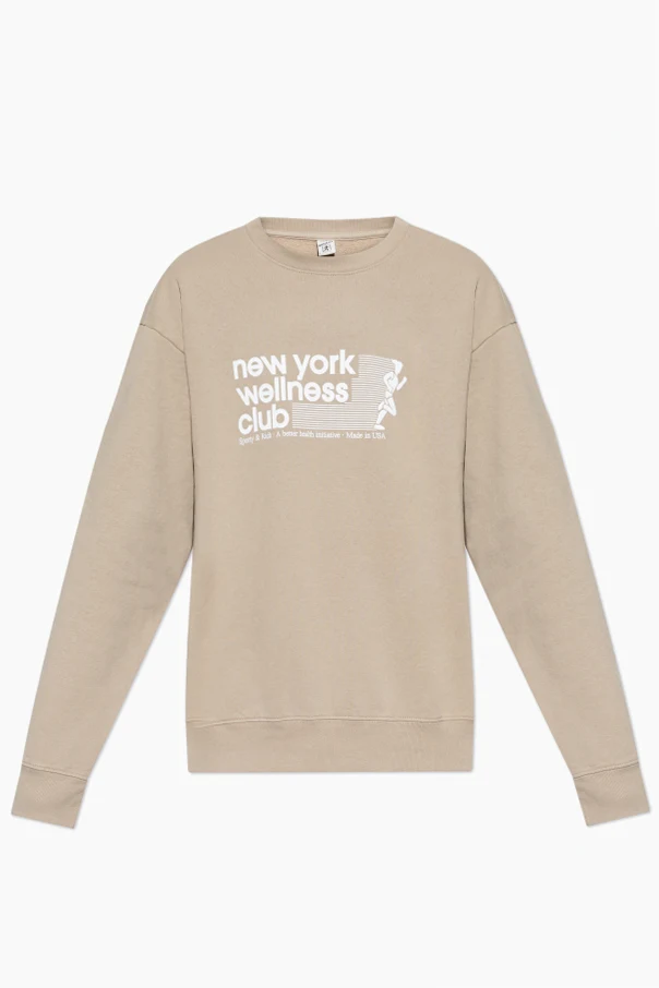 beżowy Bluza `USA Wellness Club`